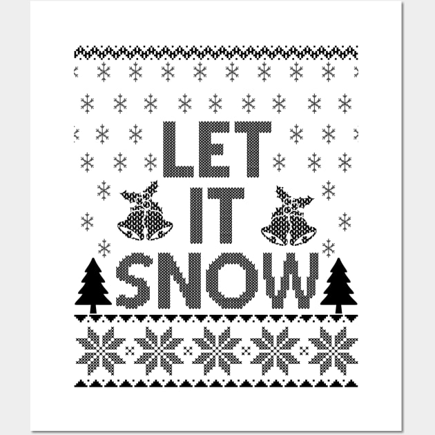 Let It Snow Wall Art by MZeeDesigns